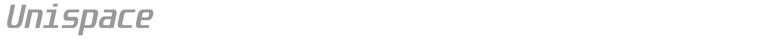 Unispace font preview